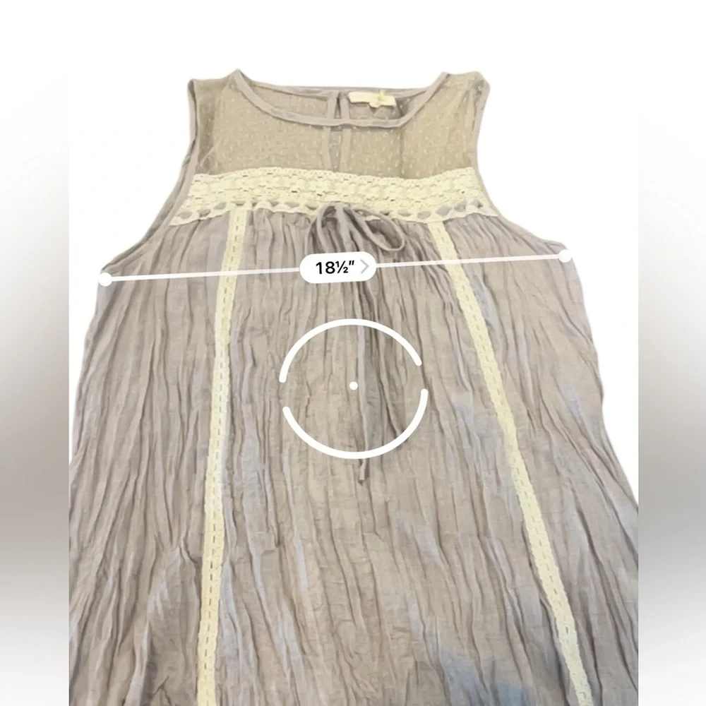 Rye Sleeveless Lace Blouse Tank, X-Large - Picture 10 of 11